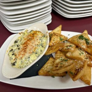 Dip and bread from Wissota Lodge and Event Center in Chippawa Falls Wisconsin