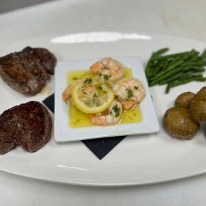 Grilled shrimp and tenderloins from Wissota Lodge and Event Center in Chippawa Falls Wisconsin